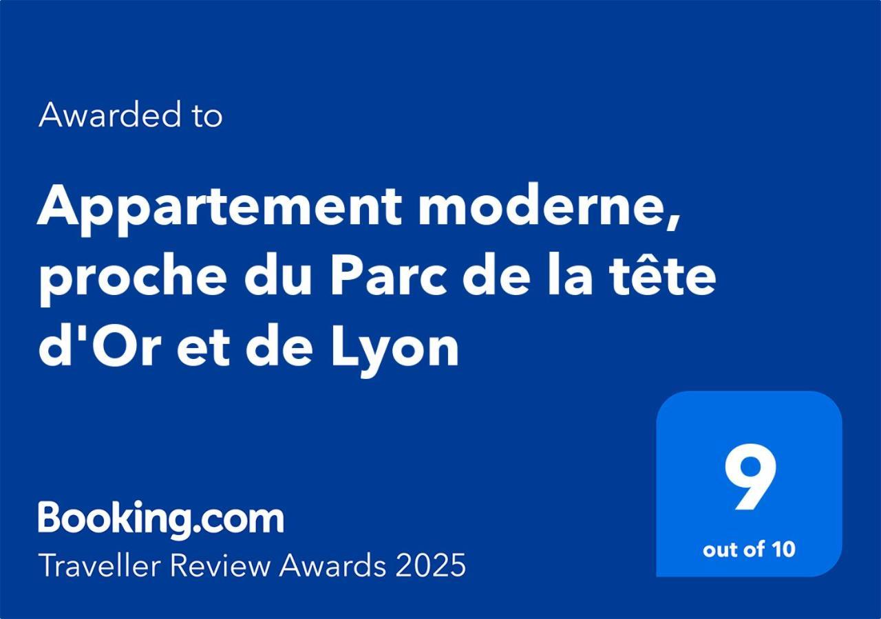 Apartment Moderne, Proche Du Parc De La Tete D'or Et De Lyon *