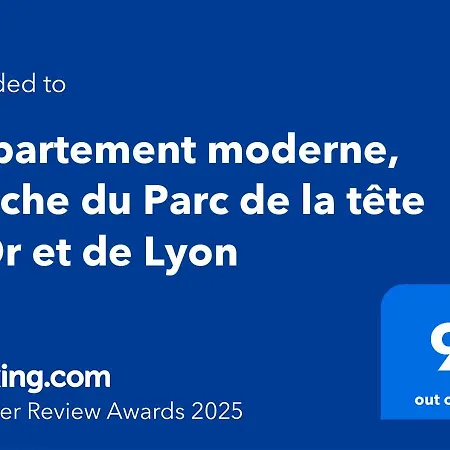 Appartement Moderne, Proche Du Parc De La Tete D'Or Et De Lyon Villeurbanne Exterior foto